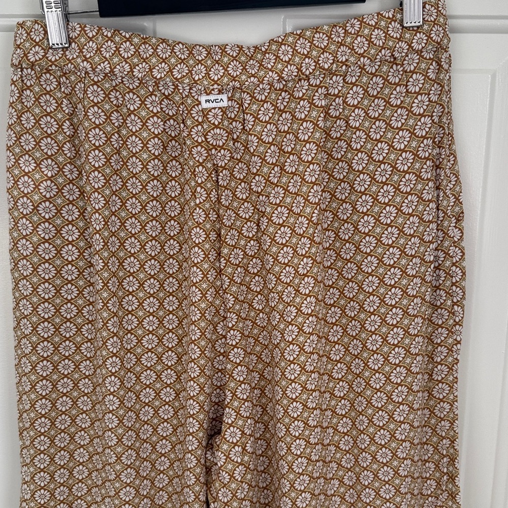 RVCA Floral Daisies Wide Leg Pants - Size Large